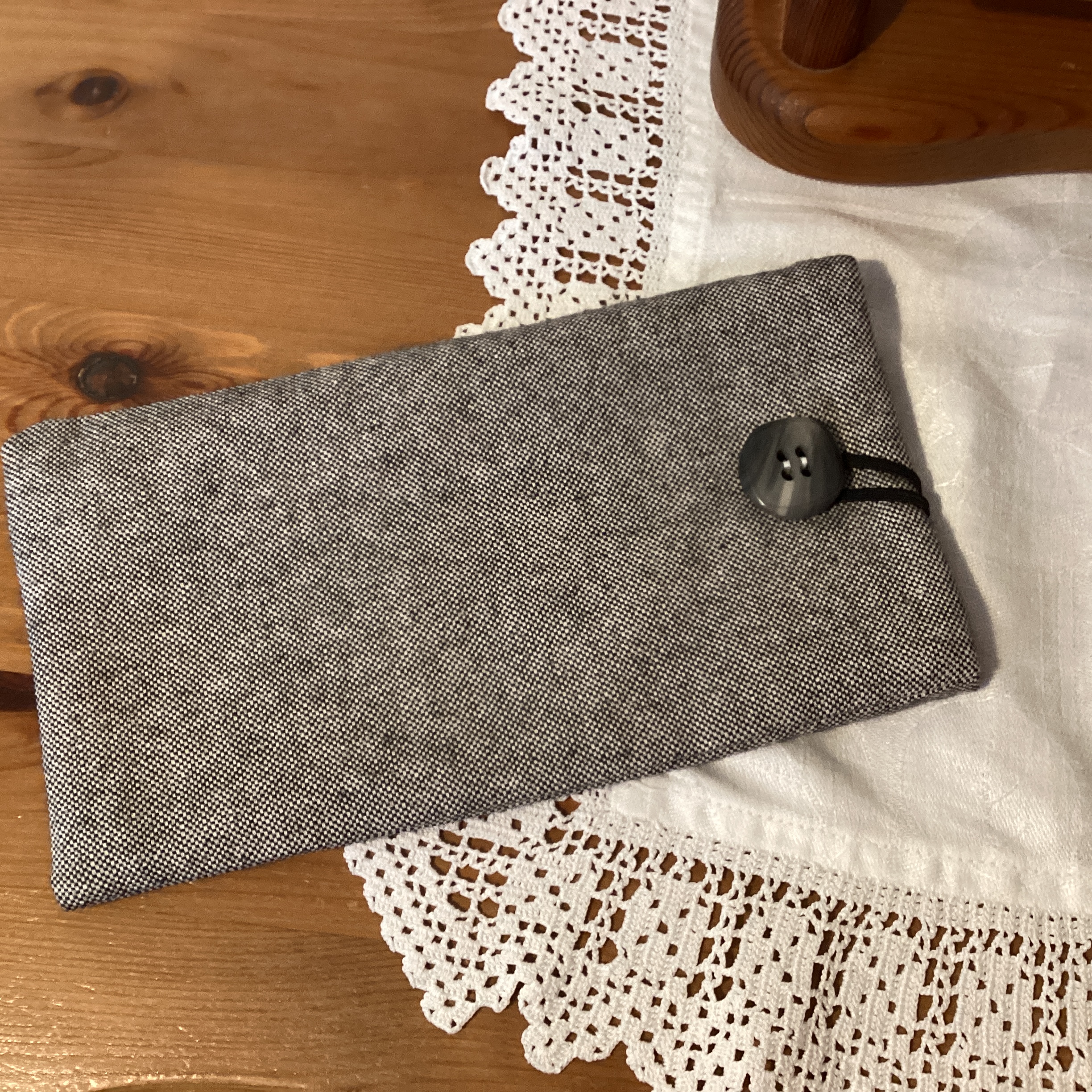 Glasses Case - black linen