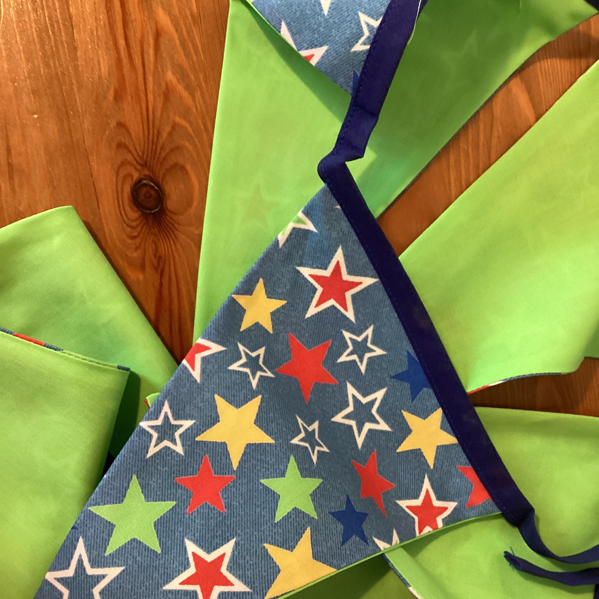 Bunting - coloured stars