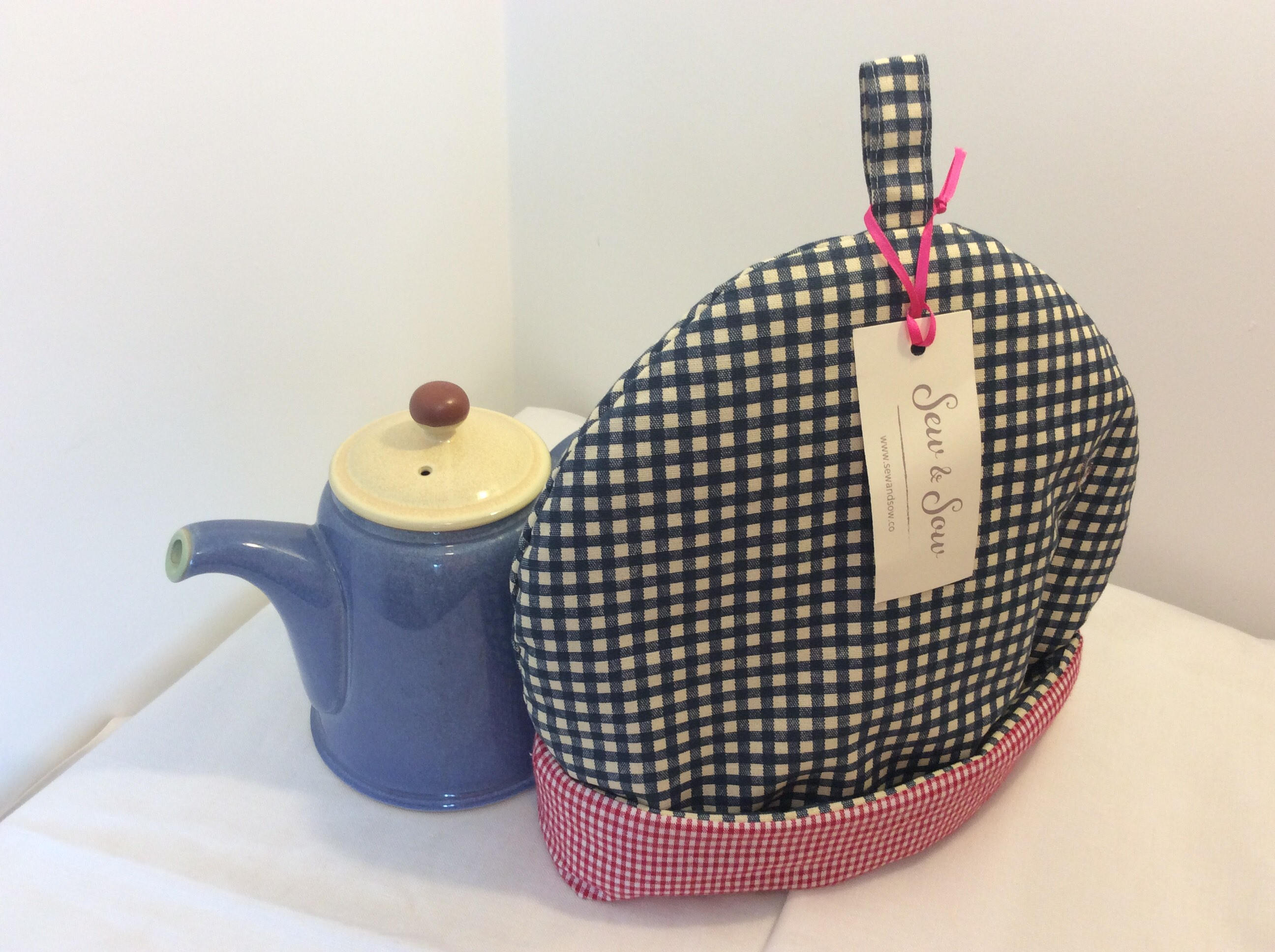 Tea Cosy - blue check